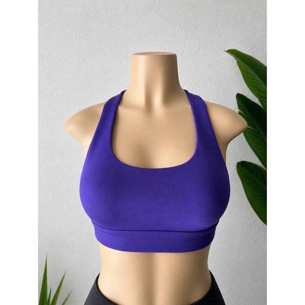 Victoria's Secret Sport Purple Strappy Back‎ Sports Bra Activewear M